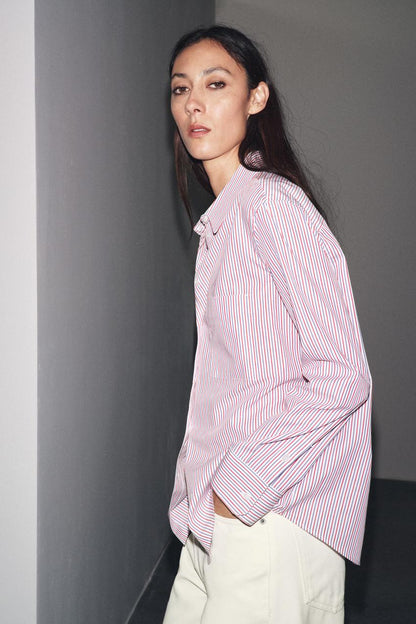 ZW Collection Striped Poplin Shirt