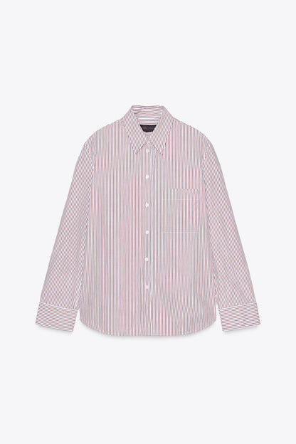 ZW Collection Striped Poplin Shirt