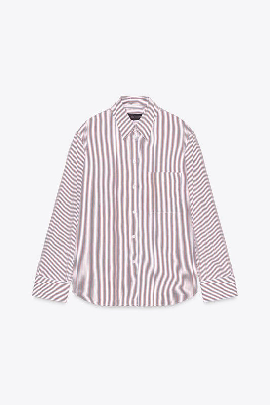 ZW Collection Striped Poplin Shirt