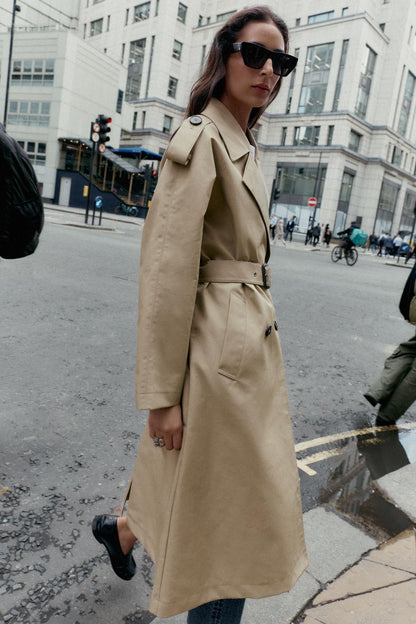 Trench Coat With Belt