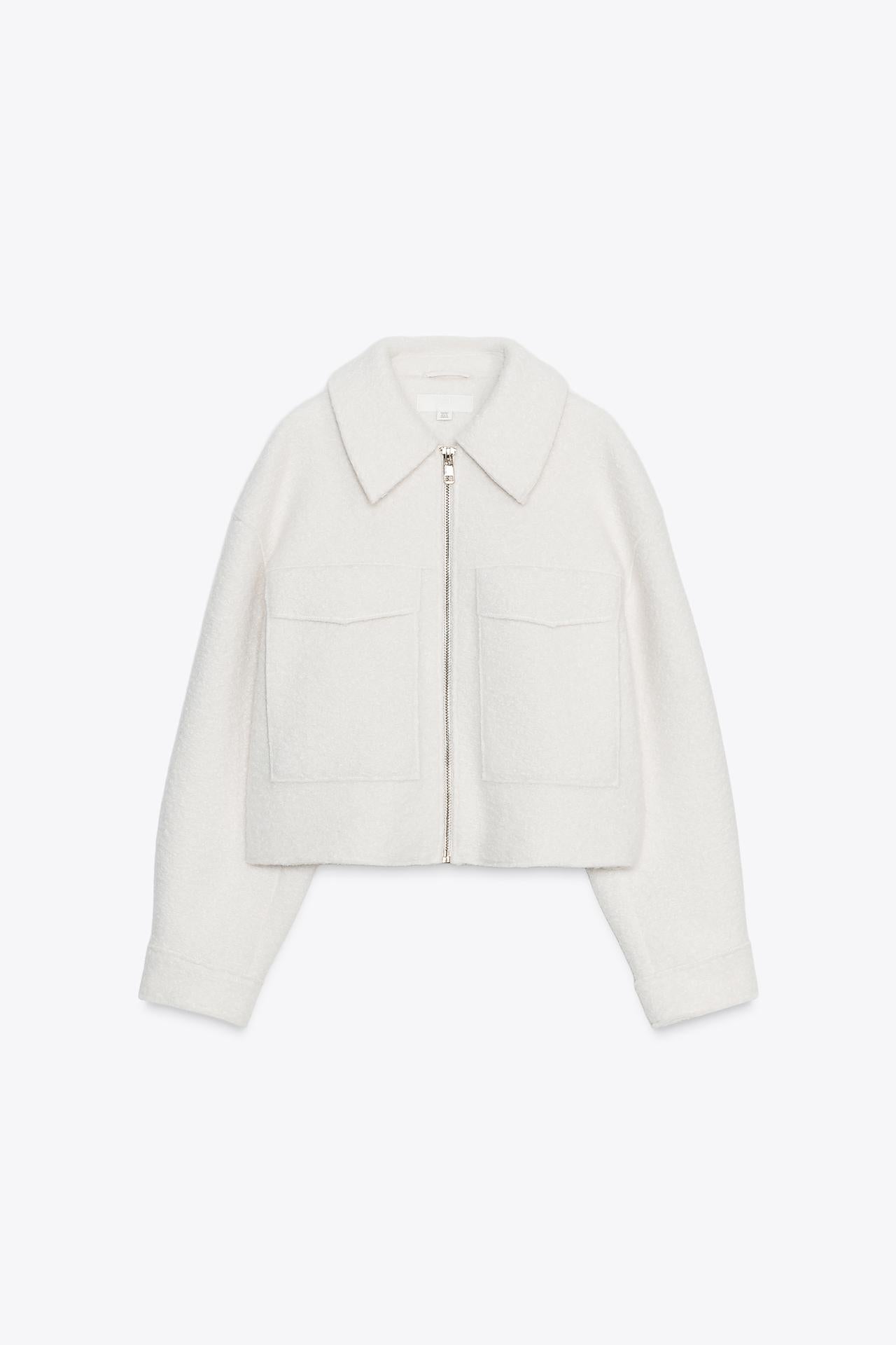 Bouclé Jacket With Patch Pockets