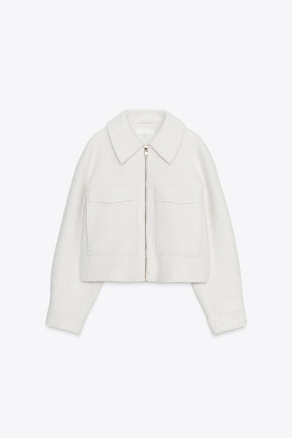 Bouclé Jacket With Patch Pockets