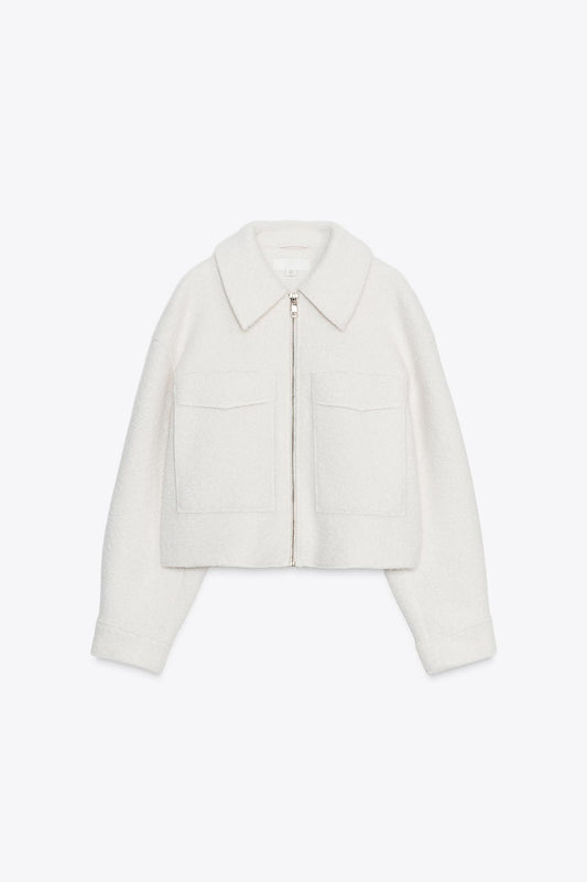 Bouclé Jacket With Patch Pockets
