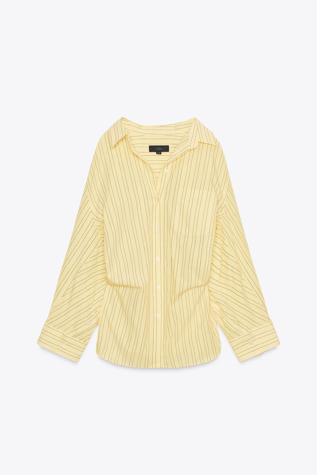 Oversize Striped Poplin Shirt