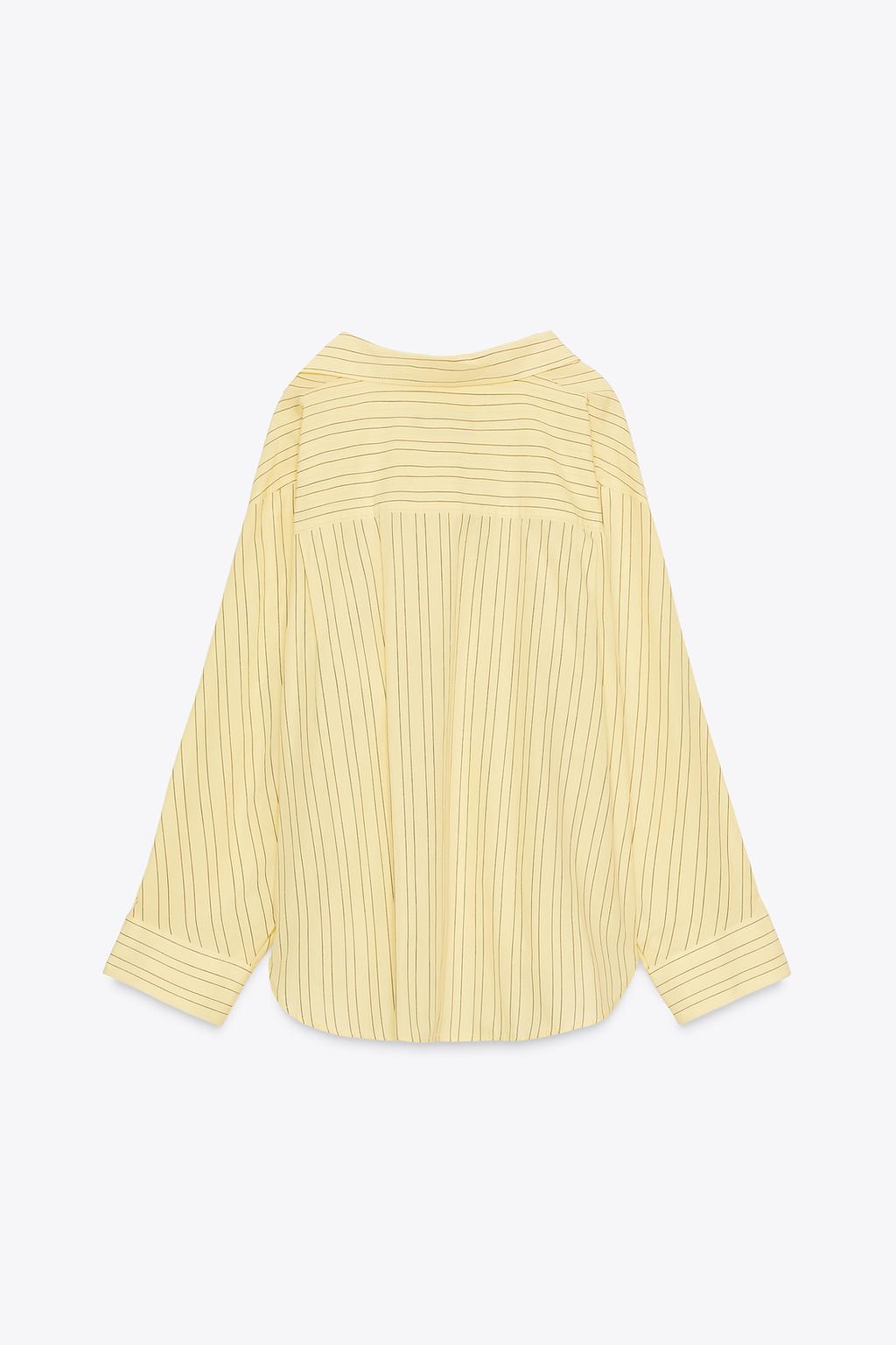 Oversize Striped Poplin Shirt