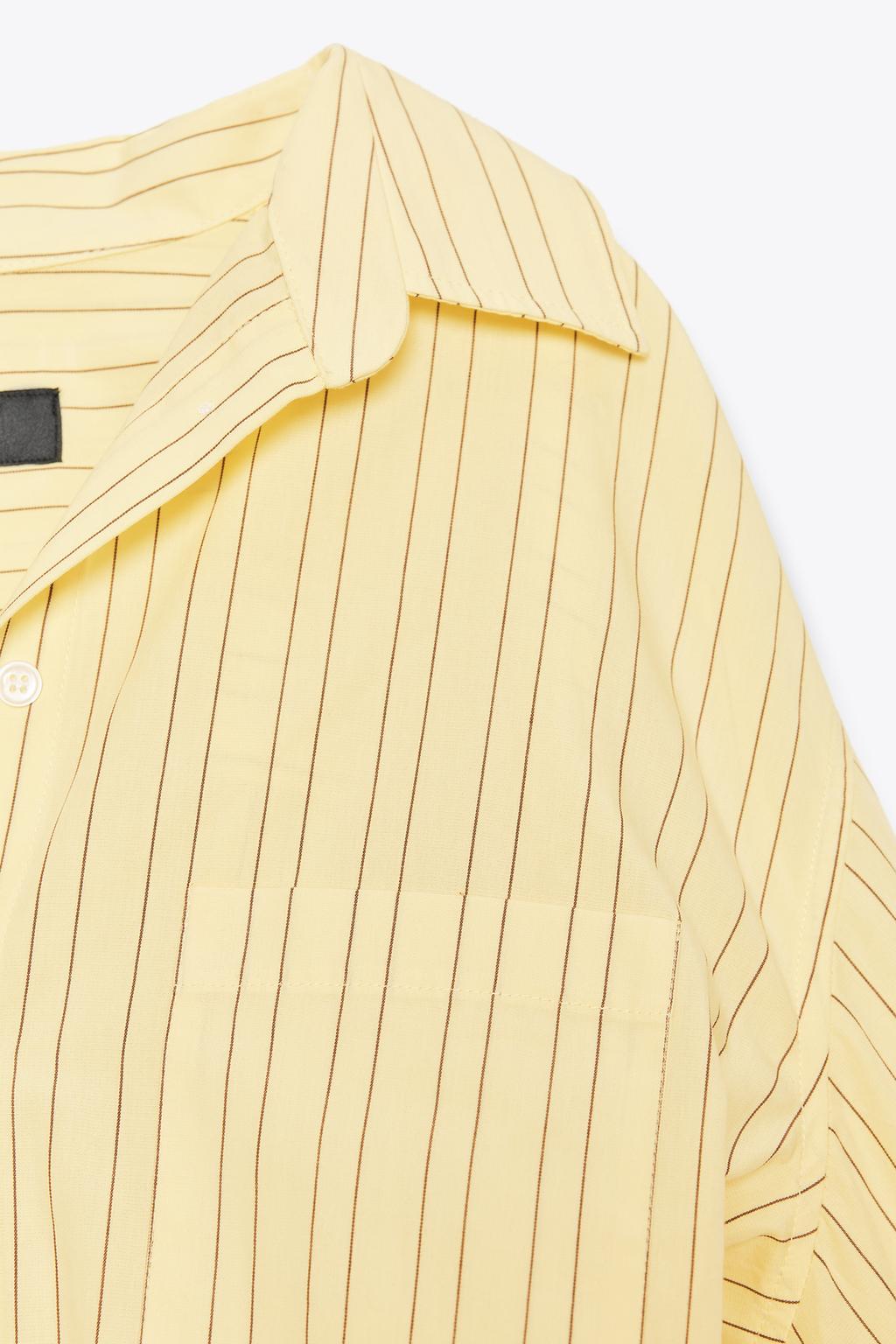 Oversize Striped Poplin Shirt