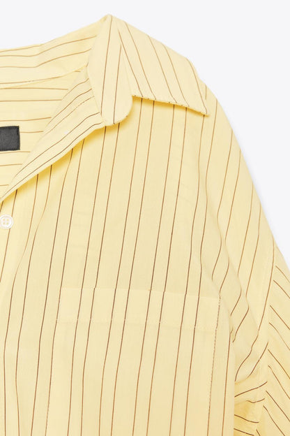 Oversize Striped Poplin Shirt