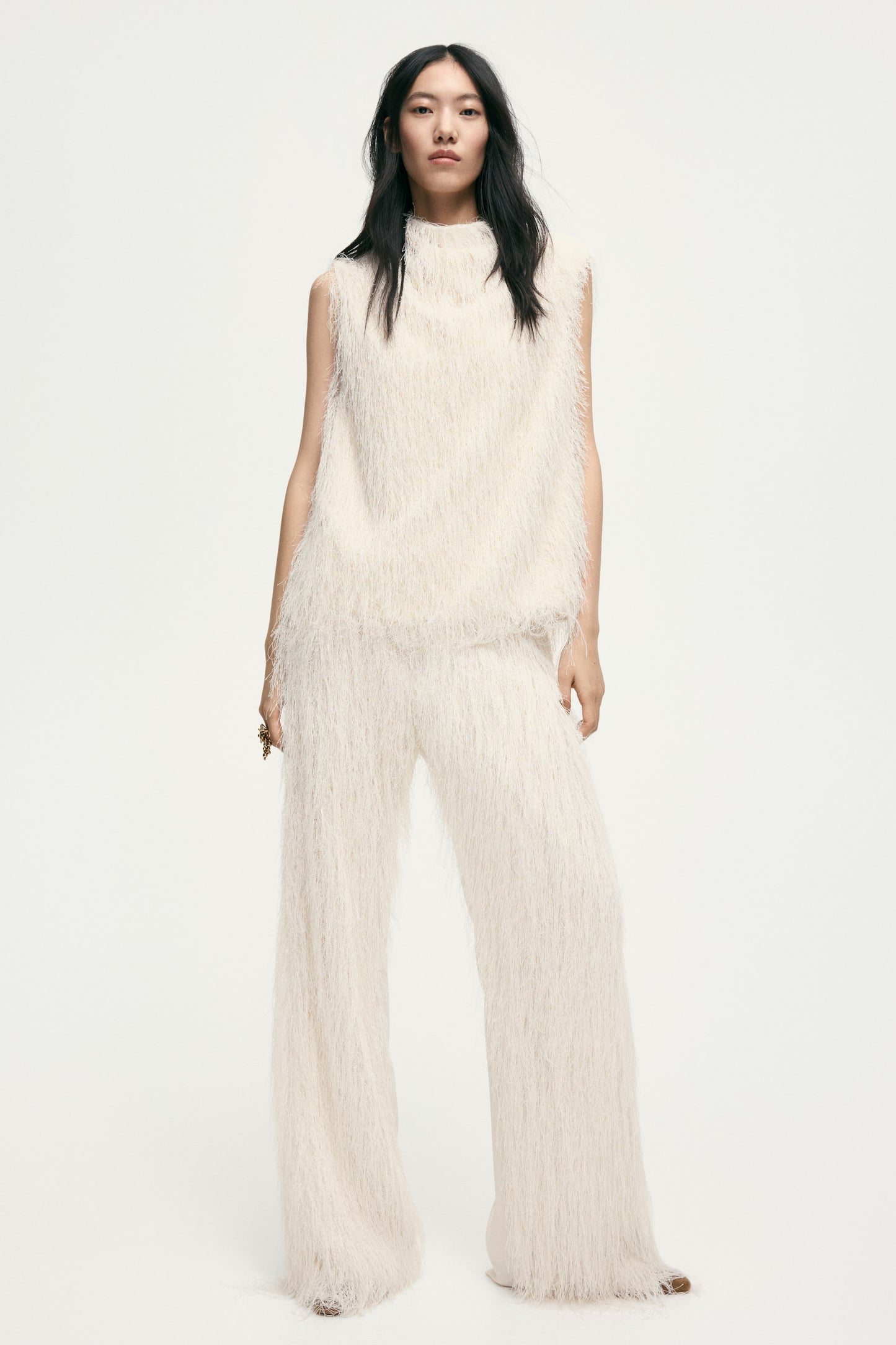 Fringed trousers