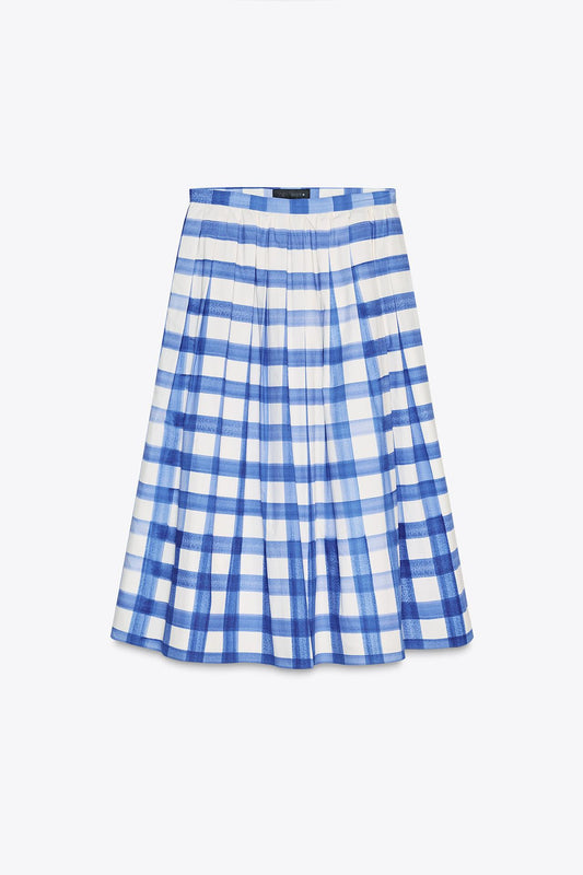 Check midi skirt ZW Collection