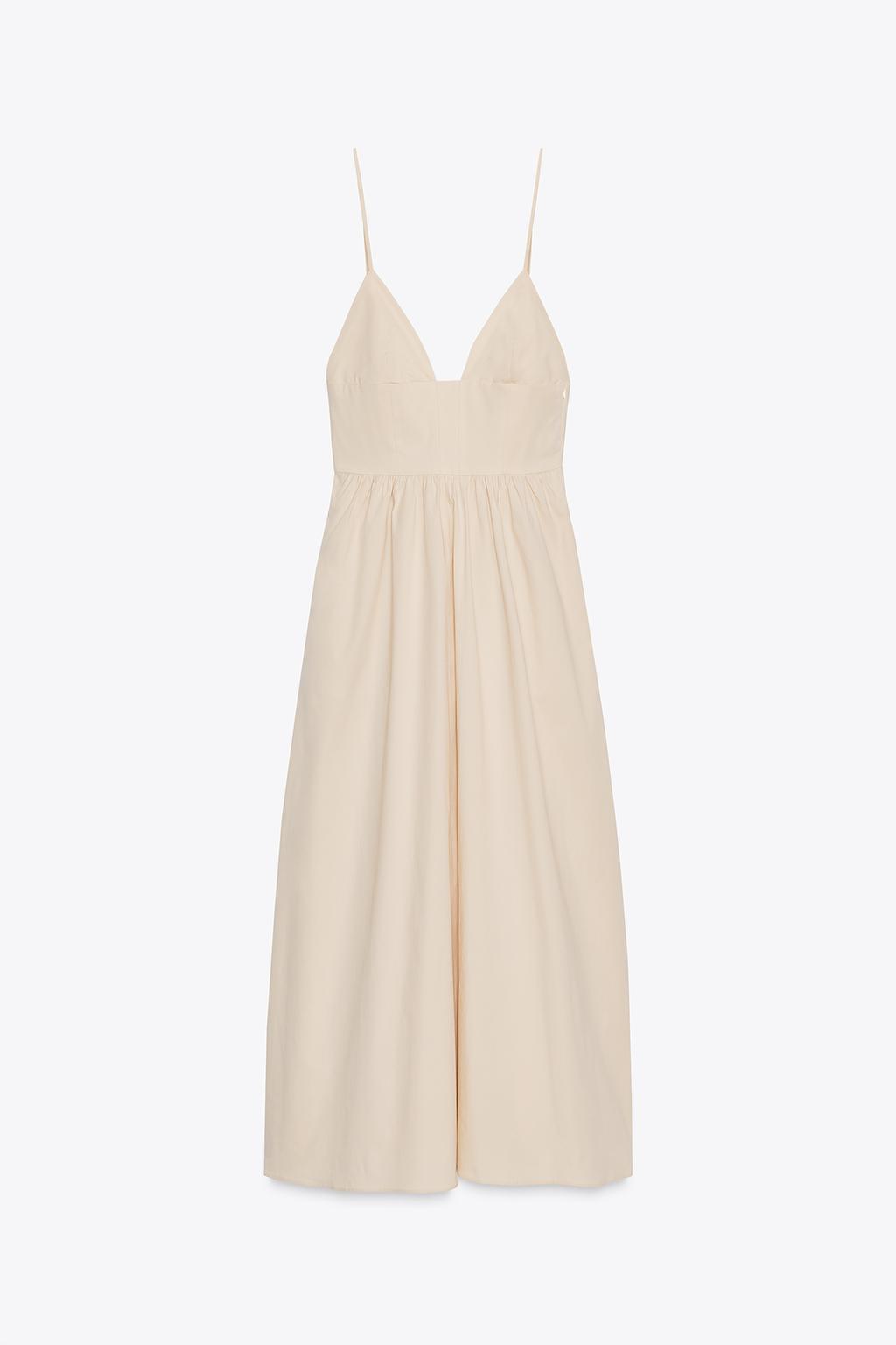 Poplin Midi Dress
