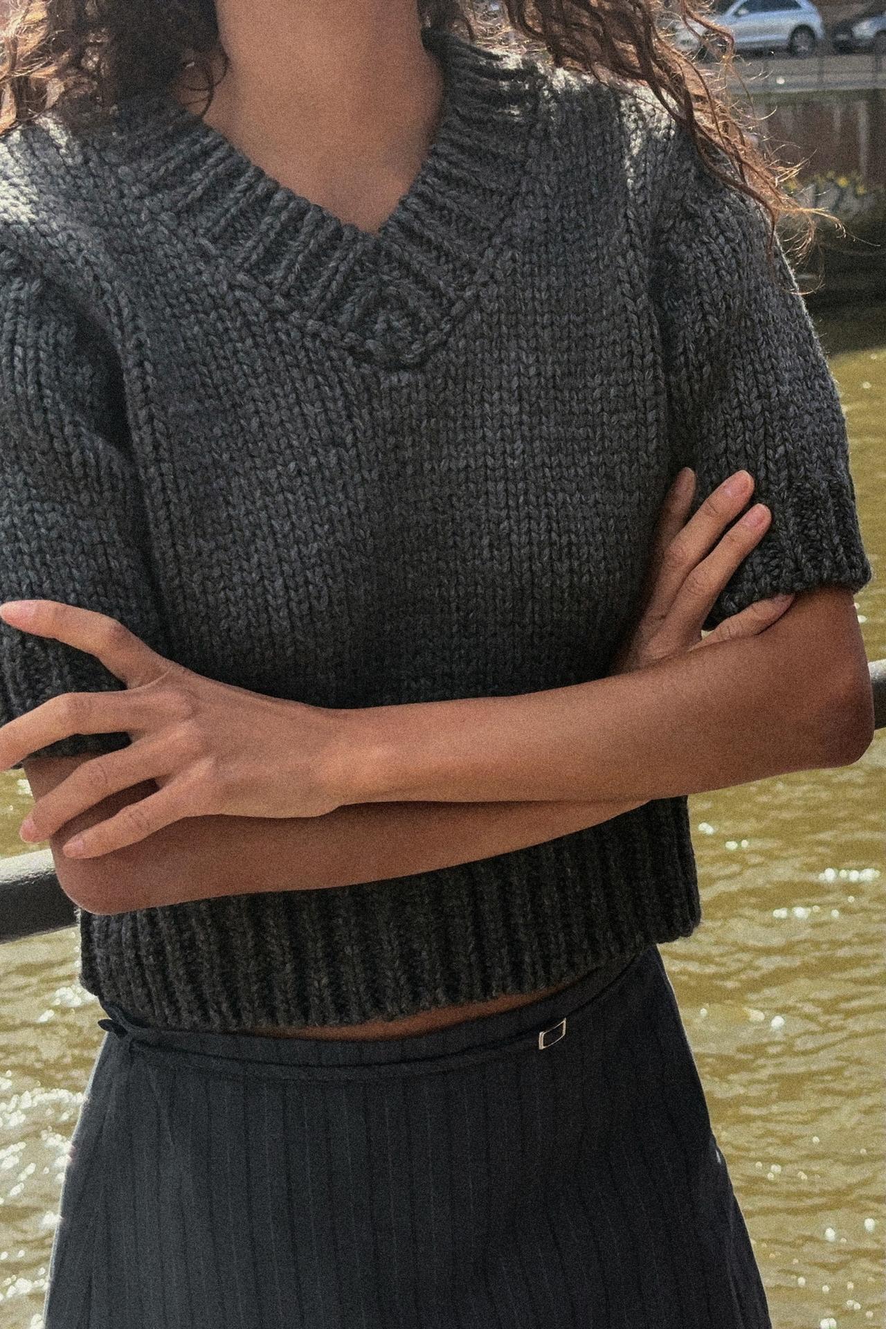 Pinstripe Trouser Skirt