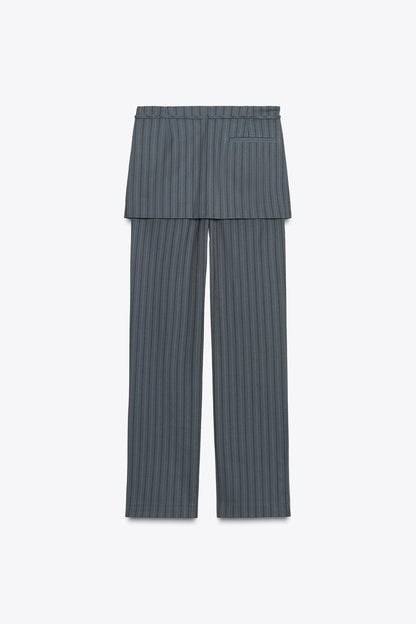 Pinstripe Trouser Skirt