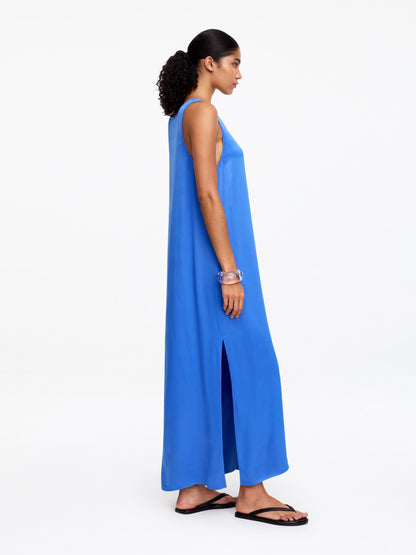 Sleeveless Satin Dress