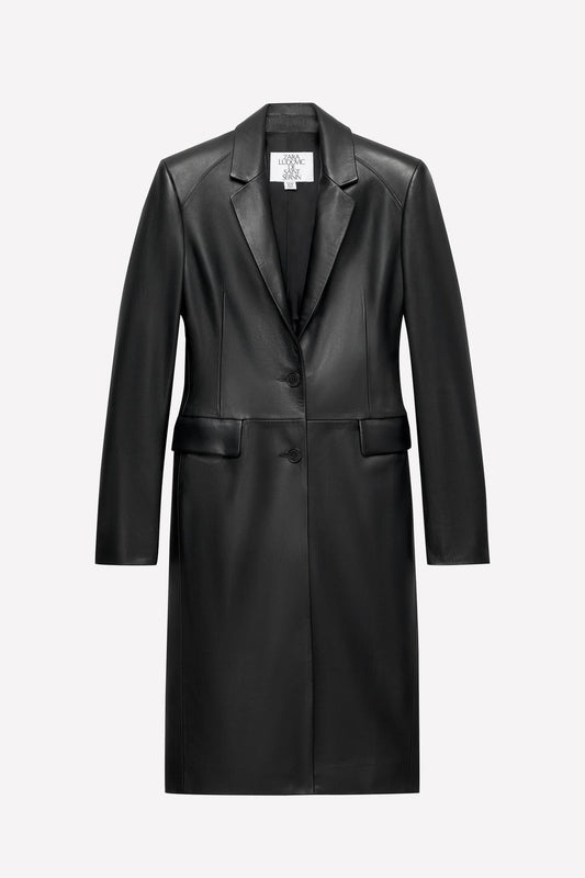 Fitted Leather Coat Ludovic De Saint Sernin x Zara