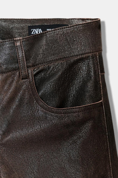 Zw Collection Limited Edition Leather Trousers