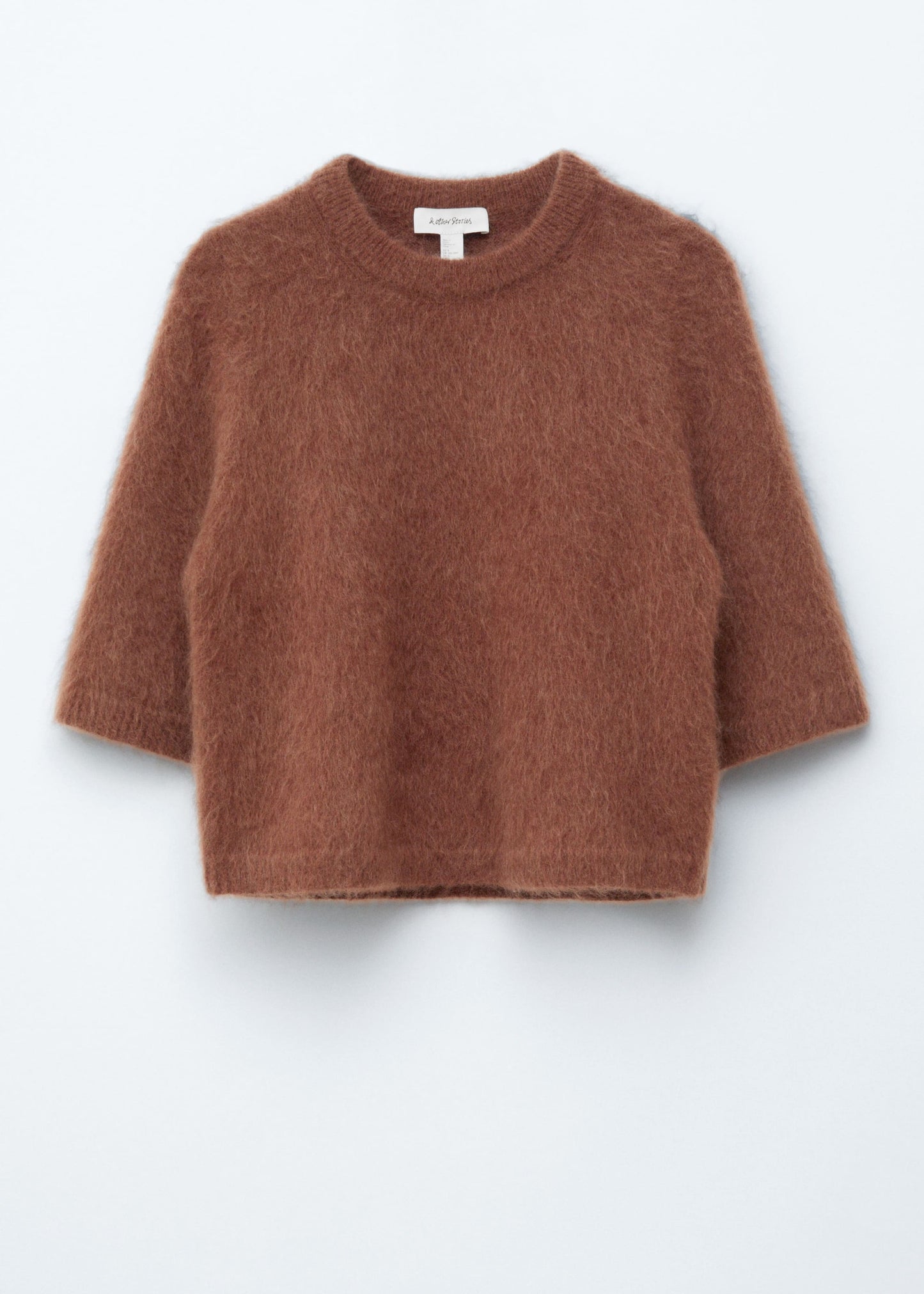 Mohair-Blend Knitted T-shirt