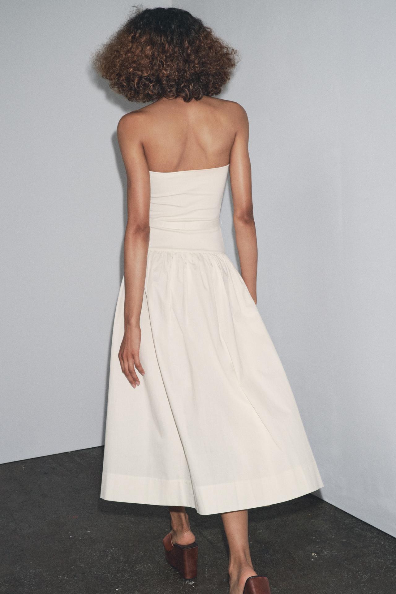 Contrast Belt Dress