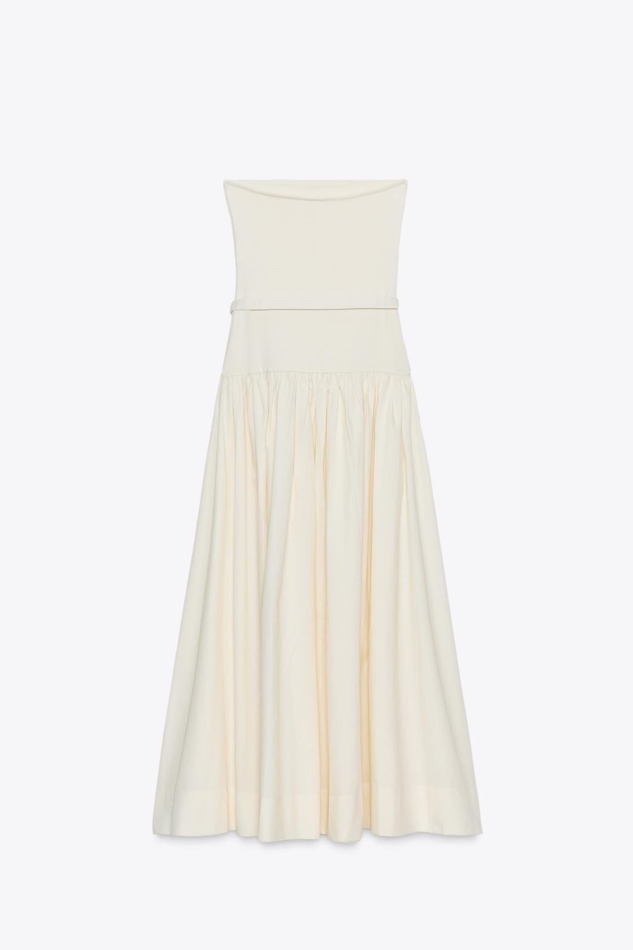 Contrast Belt Dress