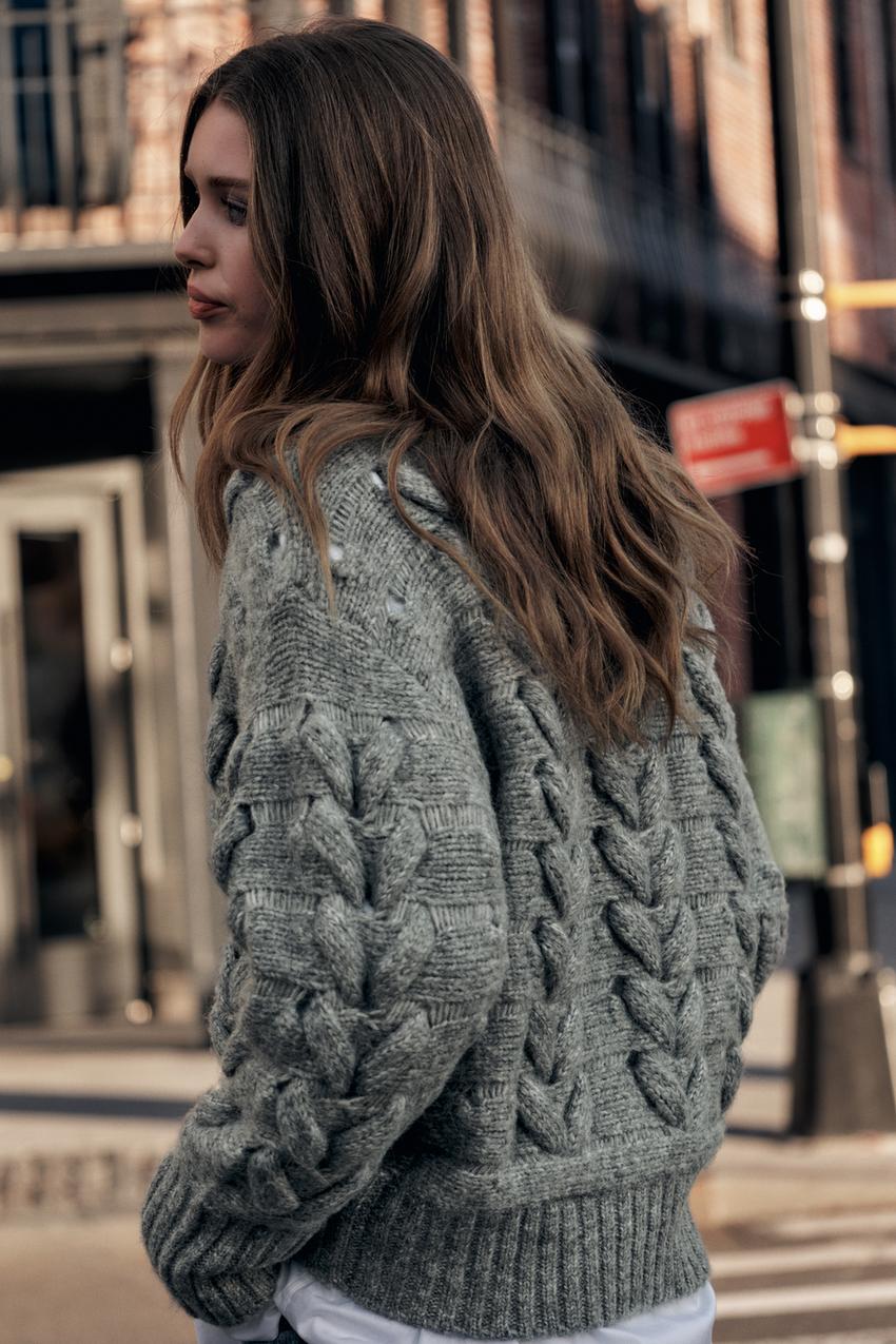 Cable-Knit Sweater