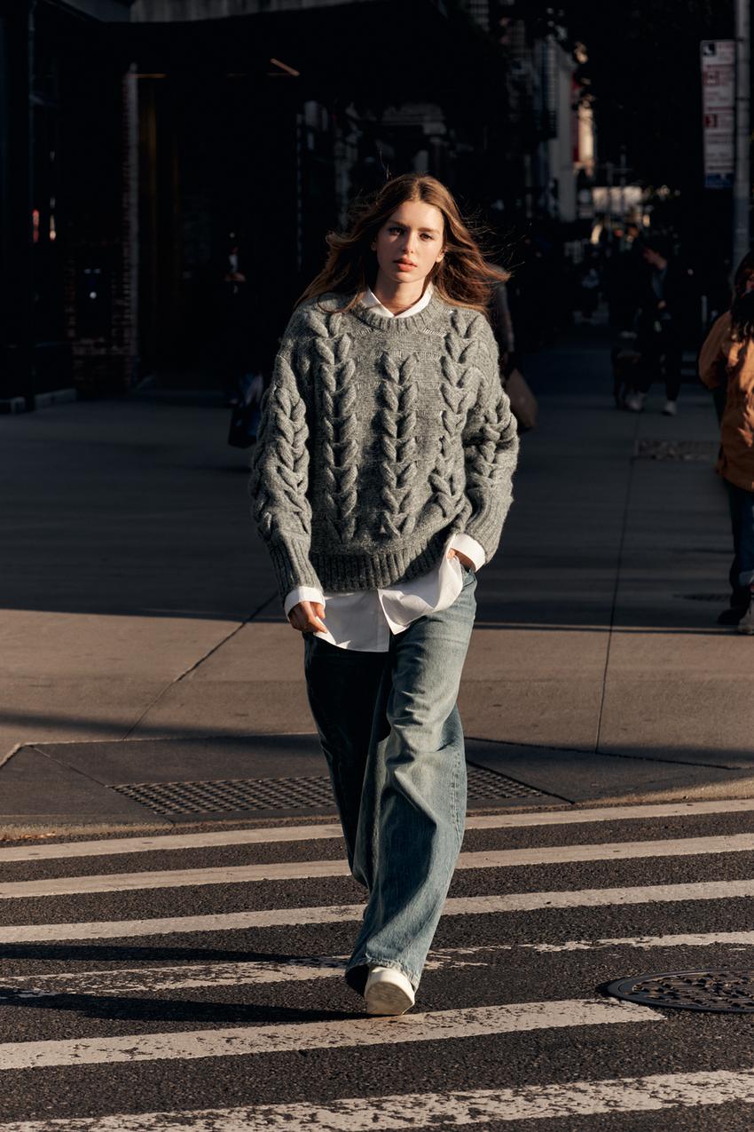 Cable-Knit Sweater