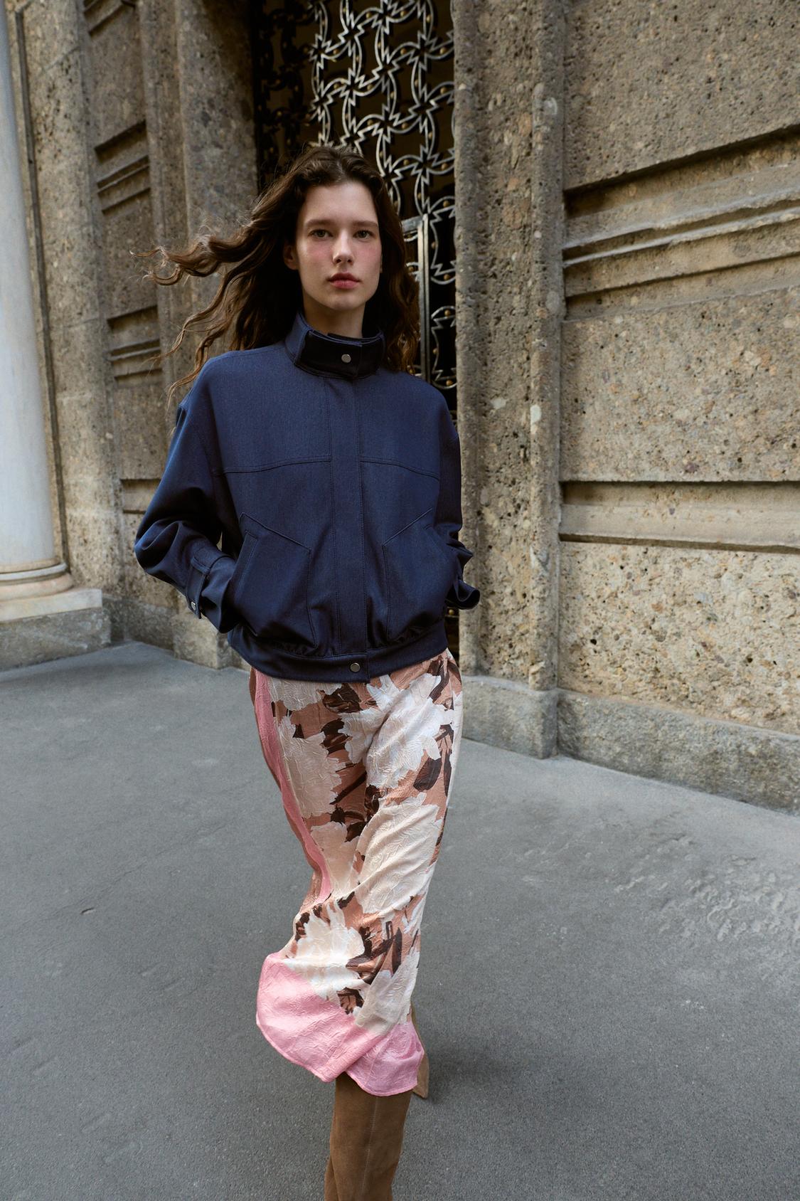 Printed Floral Skirt