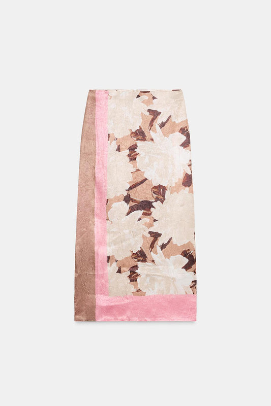 Printed Floral Skirt