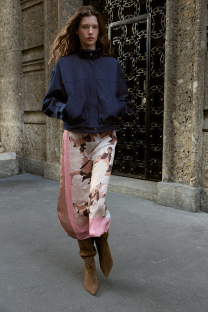 Printed Floral Skirt