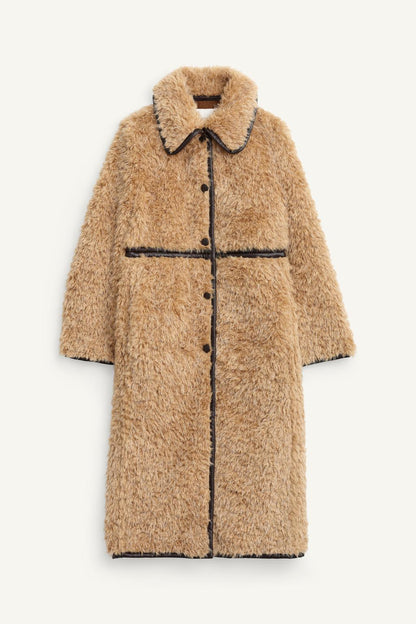 Long Faux Shearling Coat - Limited Edition