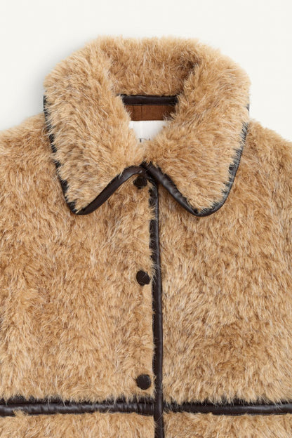 Long Faux Shearling Coat - Limited Edition