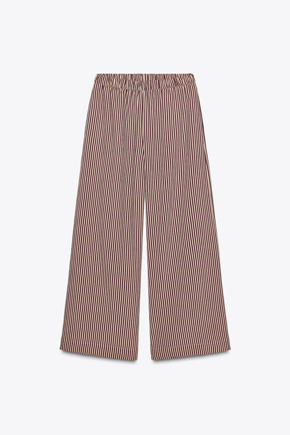ZW Collection Striped Flowing Trousers