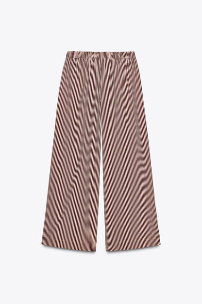 ZW Collection Striped Flowing Trousers