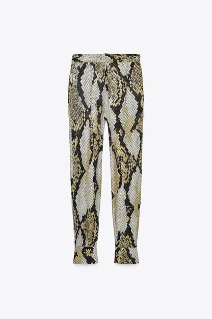 ZW Collection Animal Print Trousers