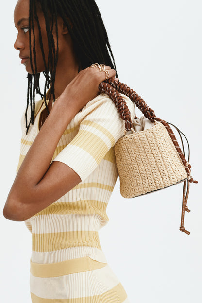 Straw tote bag