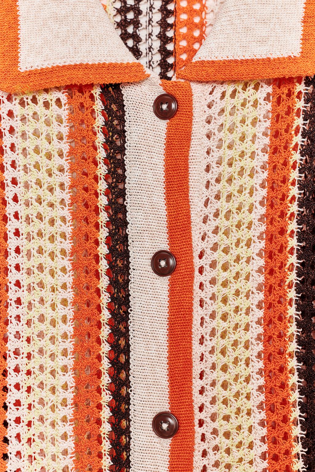Collar Polo Cardigan