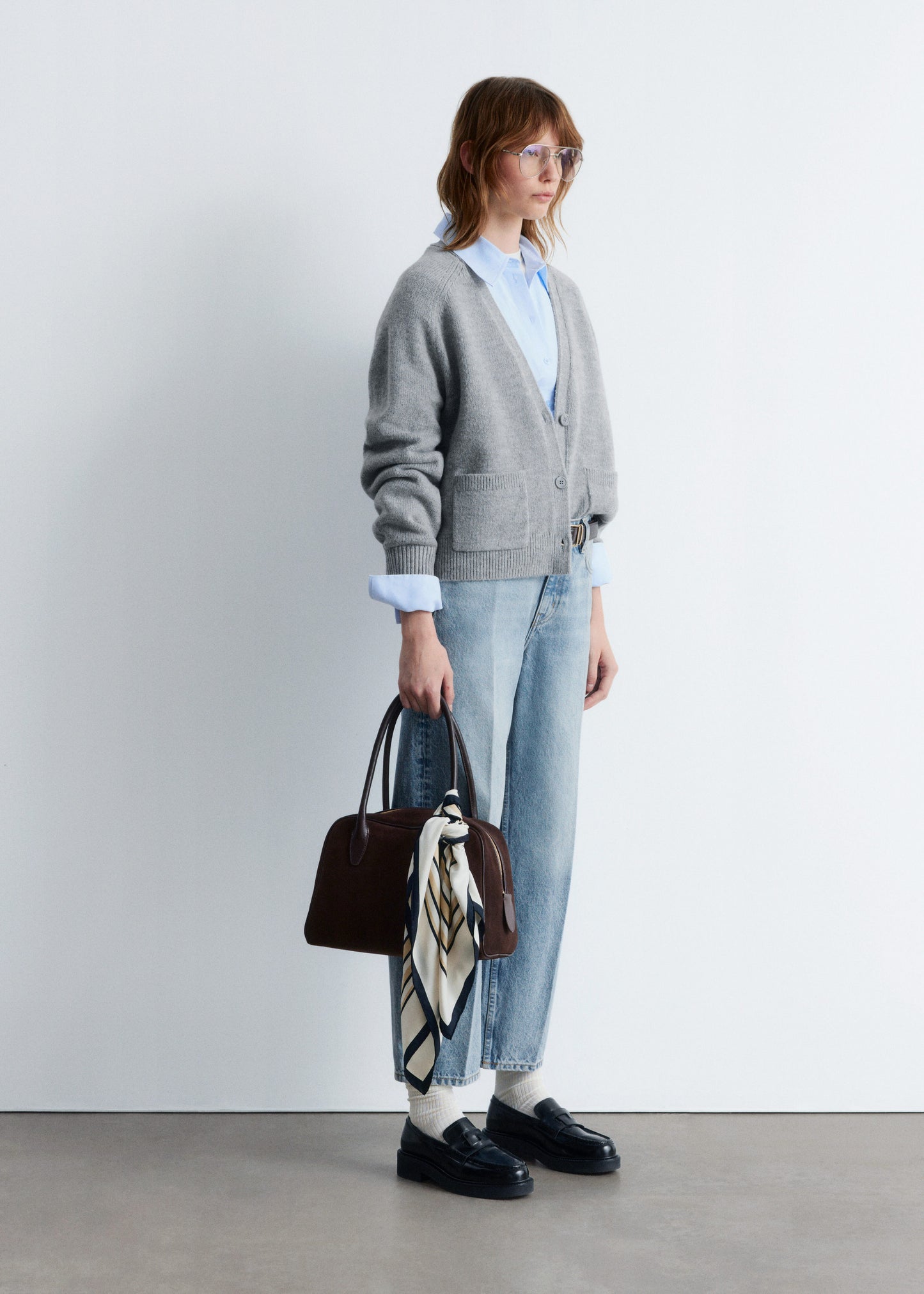 Patch-Pocket Cardigan