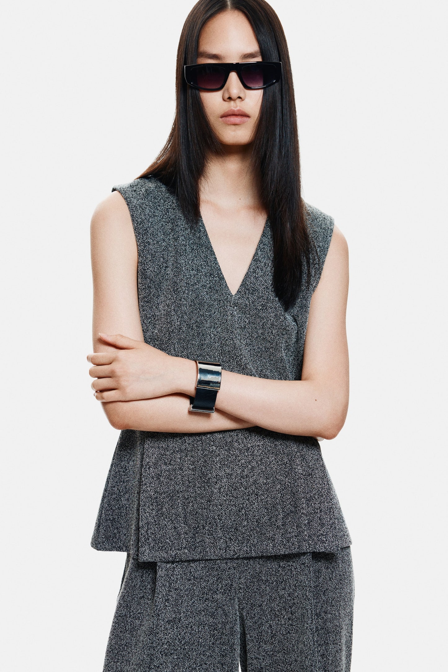 V-neck top
