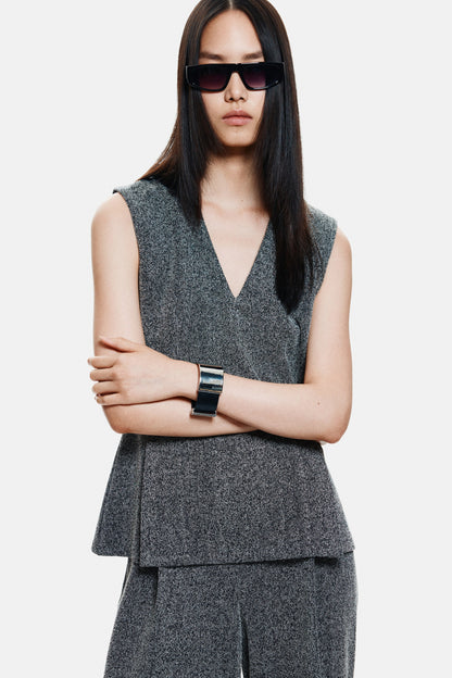 V-neck top