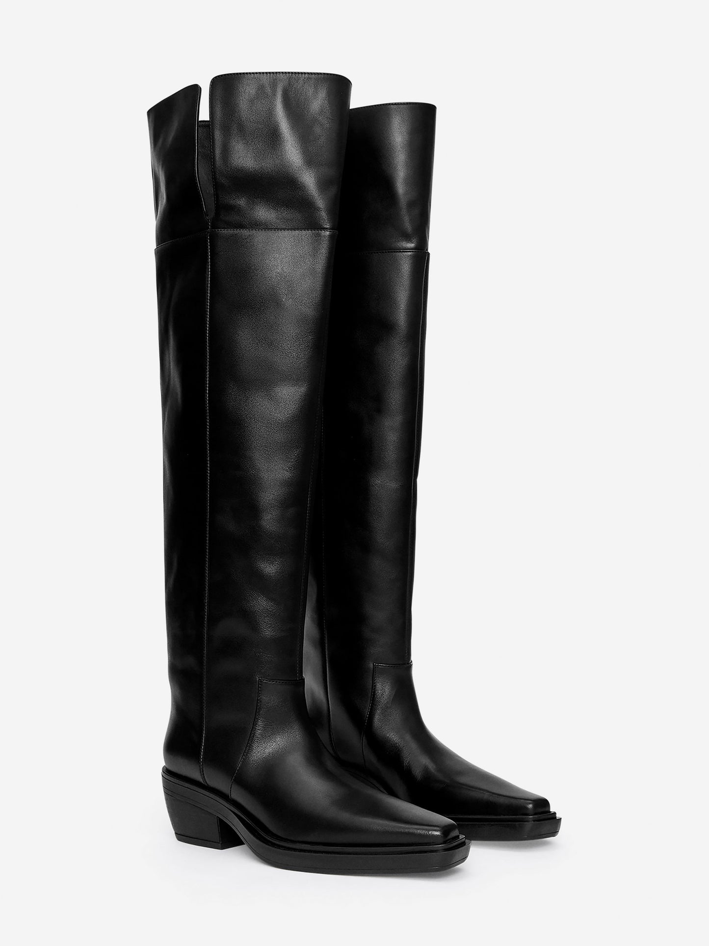 Over-The-Knee Leather Boots