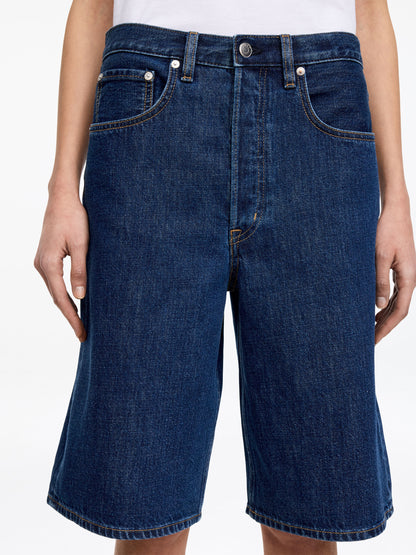 Long Denim Shorts
