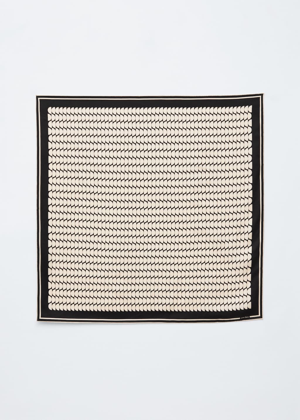 Graphic-Print Square Silk Scarf