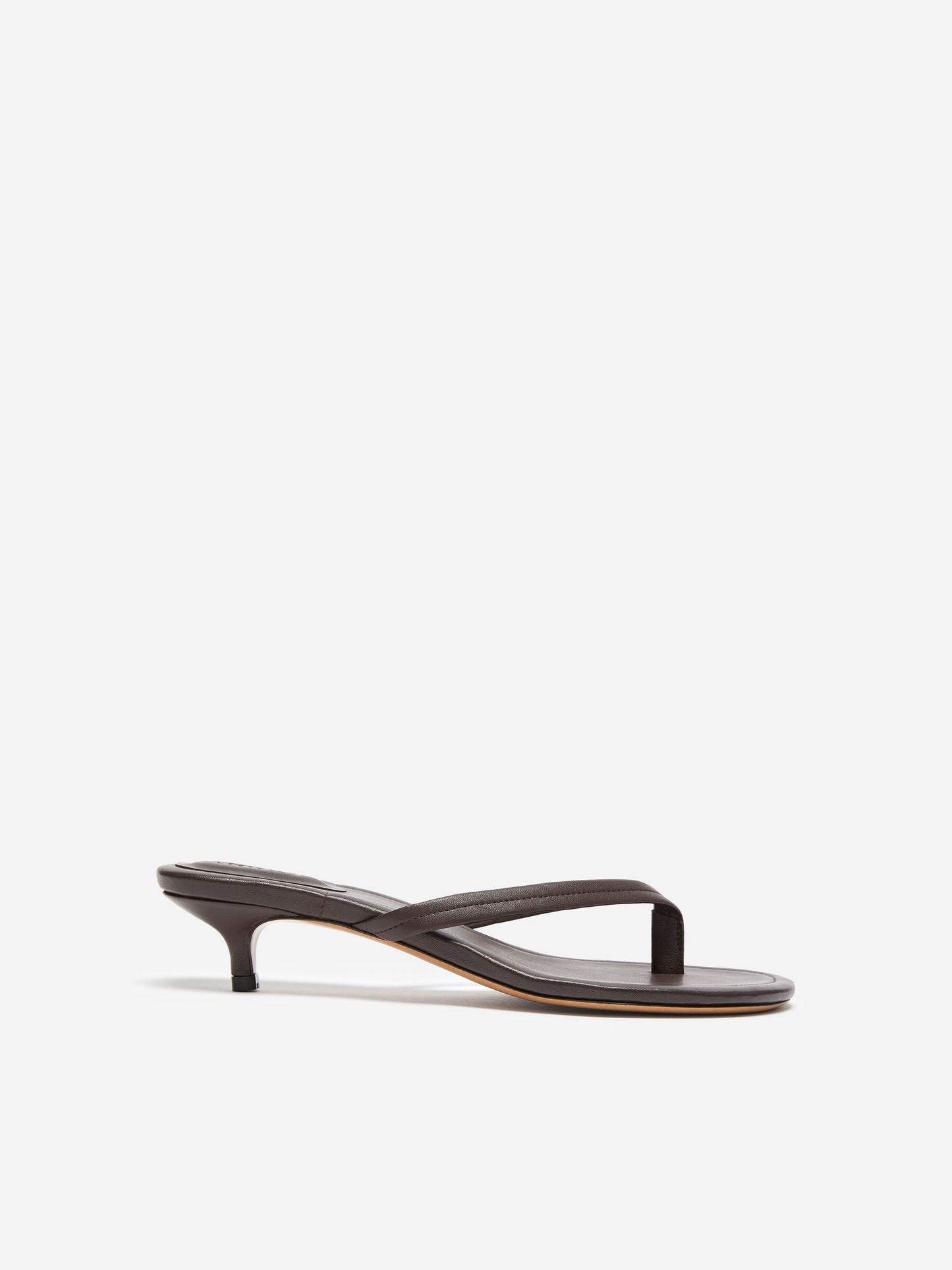 Kitten-heel flip flops