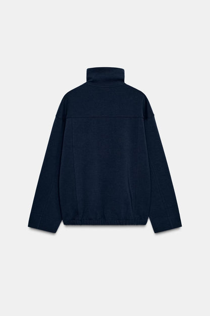 Interlock High-Neck Bomber Jacket