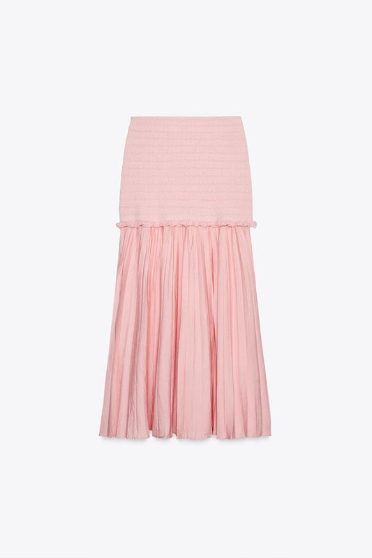 Combined Knit Skirt