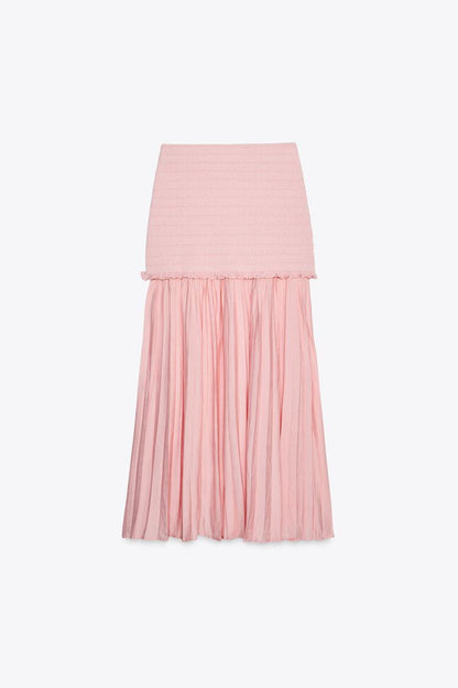 Combined Knit Skirt