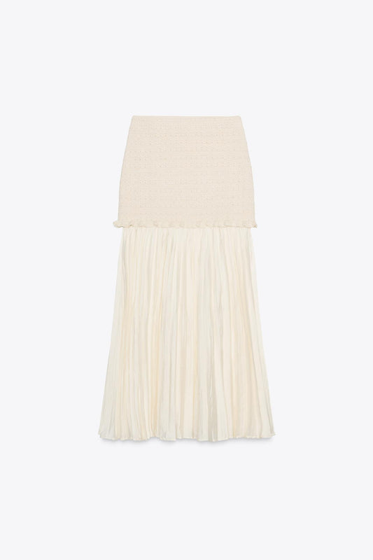 Combined Knit Skirt