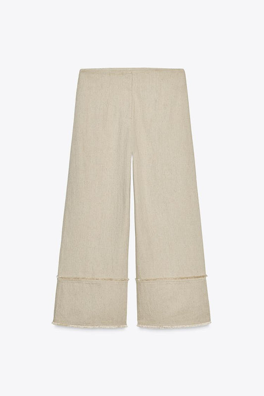 Rustic Frayed Trousers