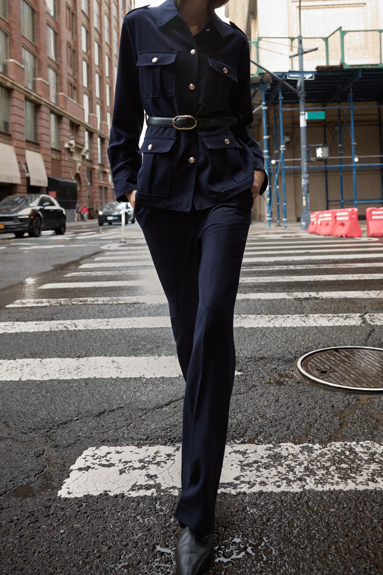 Straight-Leg Trousers