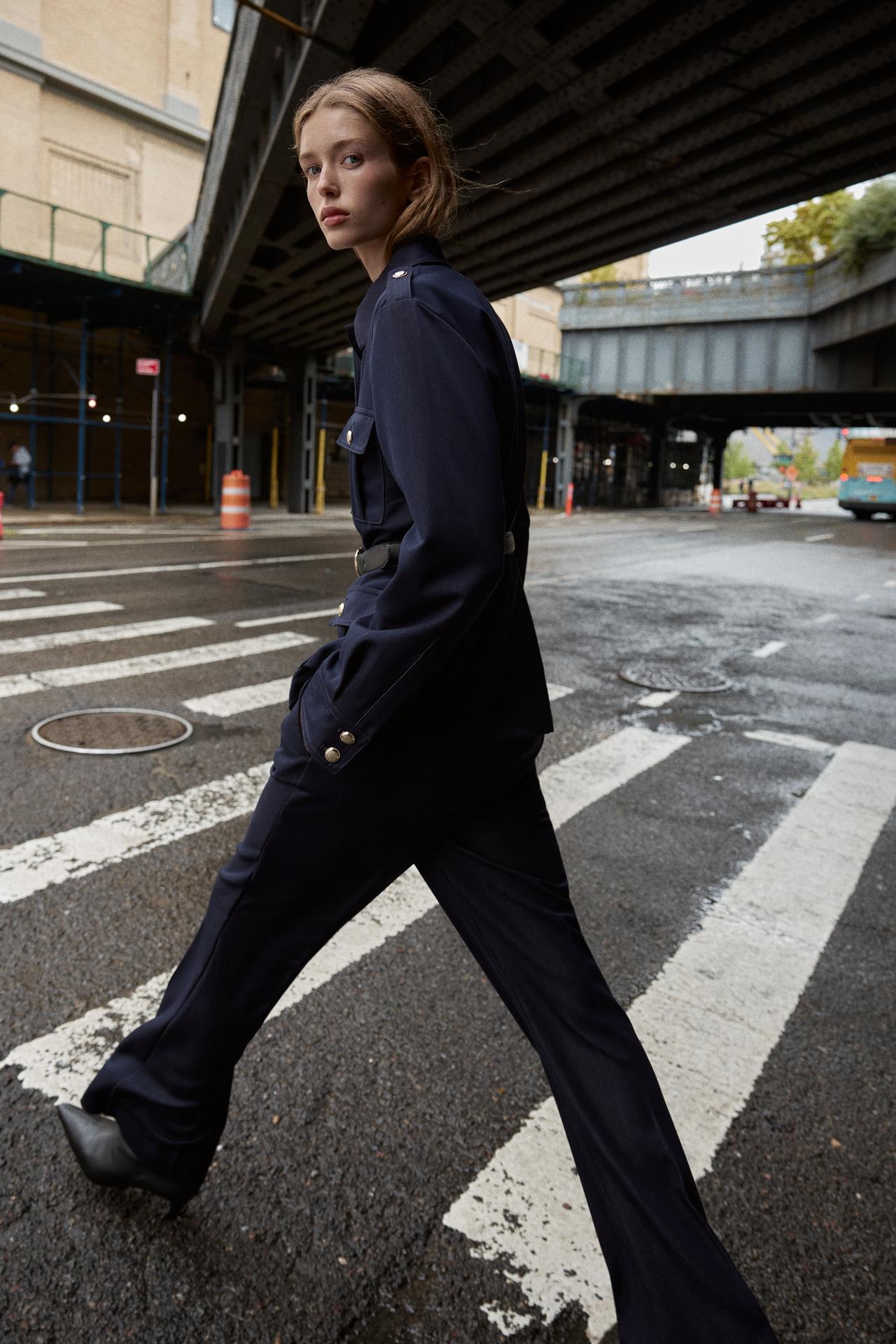 Straight-Leg Trousers