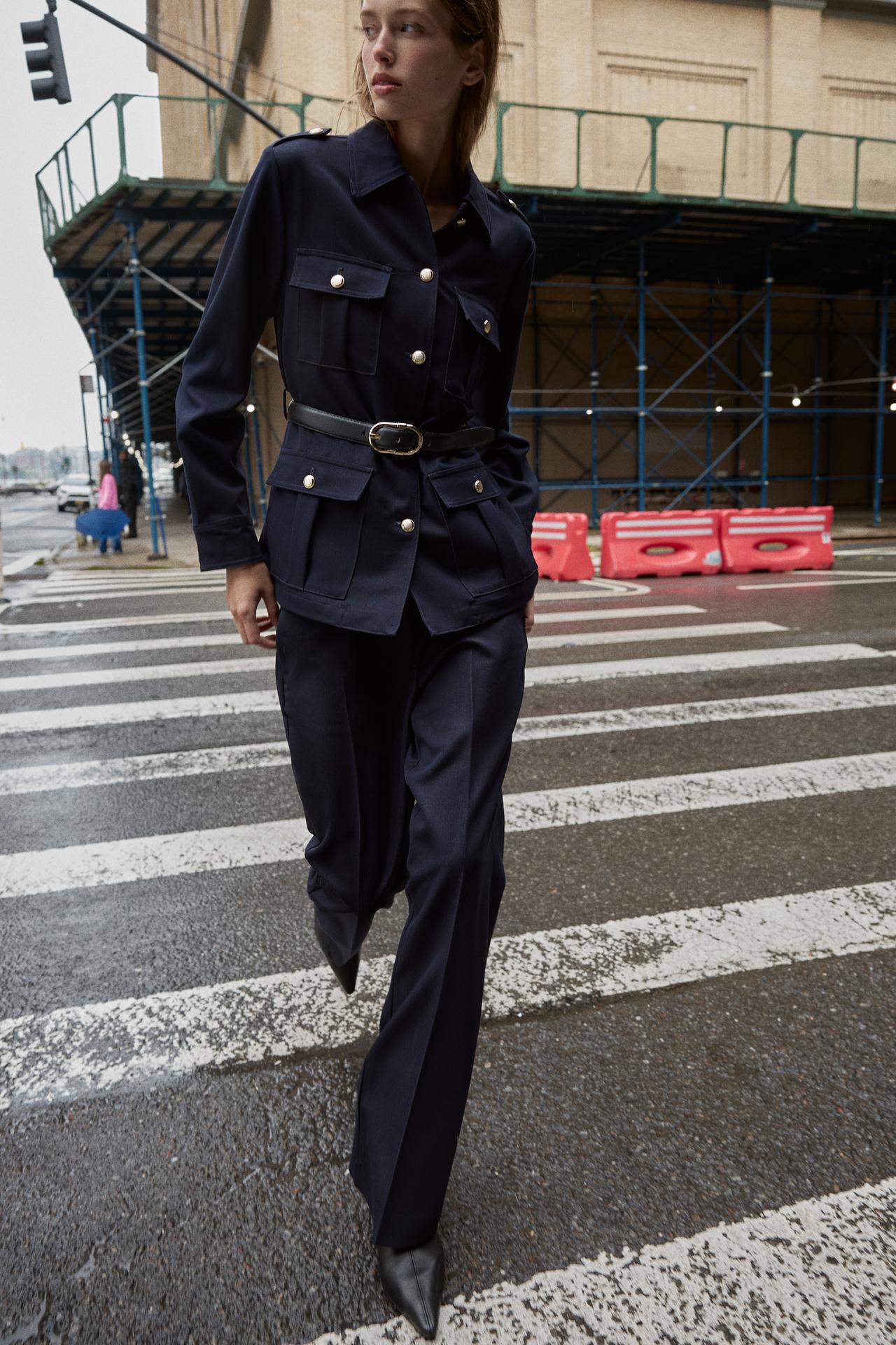 Straight-Leg Trousers