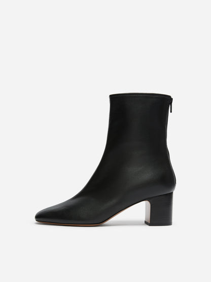 Leather Sock Ankle Boots